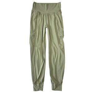 Athleta Salutation Cargo Jogger Pants Womens XS Sage Green Athleisure Travel Gym